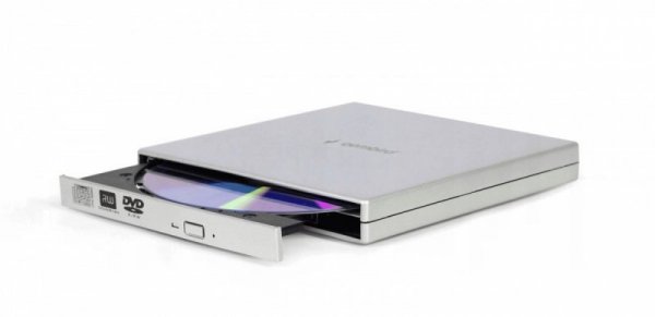 Gembird Napęd zewnętrzny DVD na USB DVD-USB-021-SV srebrny