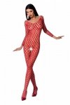 Passion BS077 červený Bodystocking