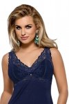 Nipplex Bona tmavě modrá Noční košilka plus size