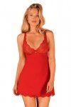 Obsessive Luvae babydoll červená Košilka