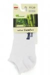 Skarpol 25 bílé bambus Kotníkové ponožky
