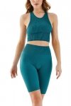 Gabriella Seamless halter rib 1203 emerald Sportovní top