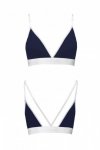 PS007 TOP navy blue biustonosz bawełniany