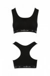 PS010 TOP black biustonosz bawełniany