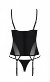 MEREDITH CORSET Czarny gorset