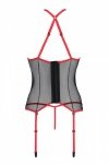SATARA CORSET Czerwony gorset