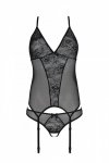 URSULA CORSET Czarny koronkowy gorset
