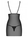 Bielizna-Lucita koszulka i stringi czarna  S/M