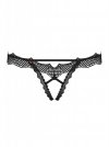 Bielizna-Bravelle stringi otwarte czarne L/XL