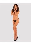 Celia Noir crotchless thong XL/2XL