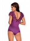 Bielizna-Moketta body fioletowe  S/M