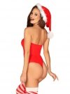 Bielizna-Kissmas body czerwone  S/M