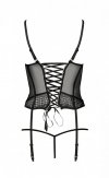 PERDITA CORSET Czarny gorset