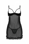 MARINA CHEMISE Czarna koszulka