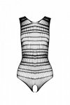 BS086 Bodystocking Czarny