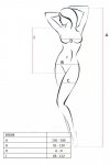 BS088 Bodystocking Biały