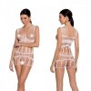 BS089 Bodystocking Biały
