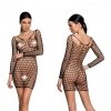 BS093 Bodystocking Czarny