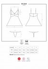 Obsessive 810-BAB-1 black babydoll Koszulka
