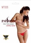 MT005 Czerwone stringi z koronką