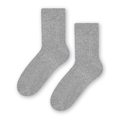 Steven vlněné 093 šedé Dámské ponožky