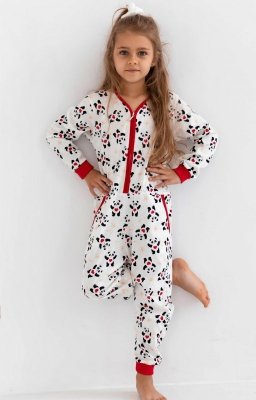 Overal Sensis Panda Kids 134-152 Dívčí pyžamo