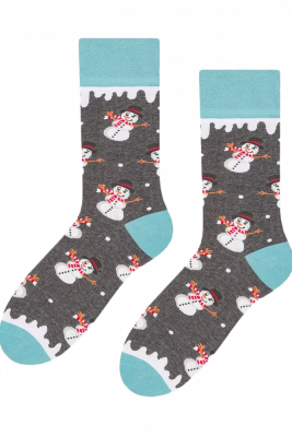 More Snowmen 079-244 šedý melanž Pánské ponožky
