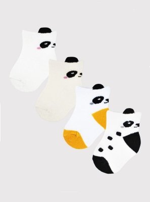 Noviti SB021 Panda Cotton 0-12 měsicí Dětské ponožky