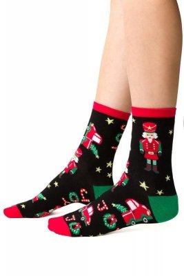 Steven Merry Christmas 136 Dámské ponožky