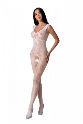 BS098 Bodystocking Biały