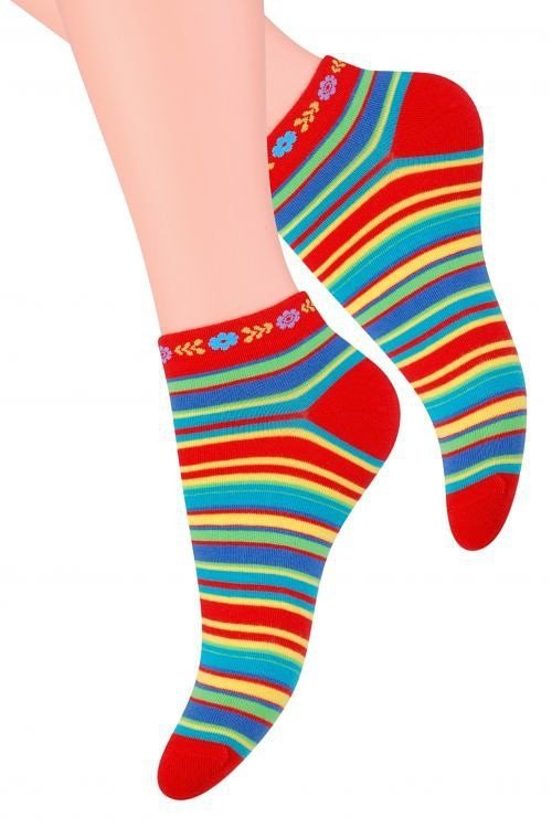 Steven Folk art.116 dámské kotníkové ponožky