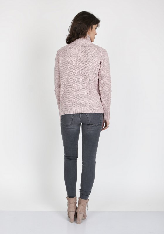 MKMSwetry Estelle SWE 121 pudrově růžový Svetr