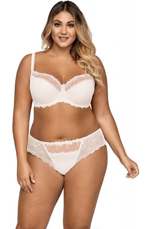 Ava 1030 Novato bílá Podprsenka polovyztužená plus size