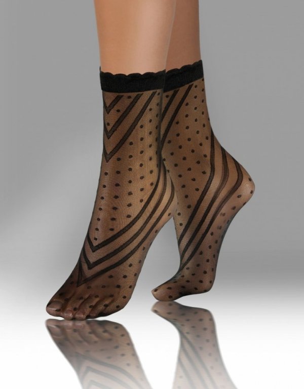 Sesto Senso Fashion vzor 03 pikot Dámské ponožky