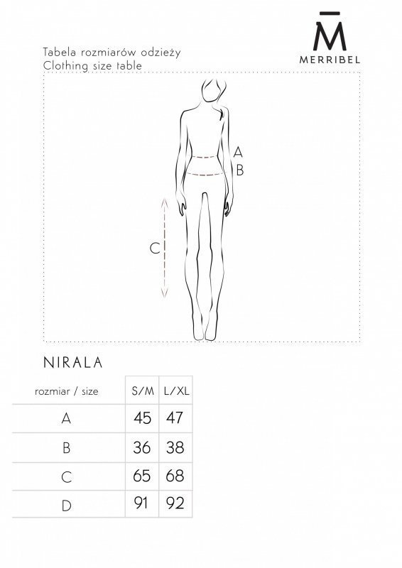 Merribel Nirala hnědé Šaty