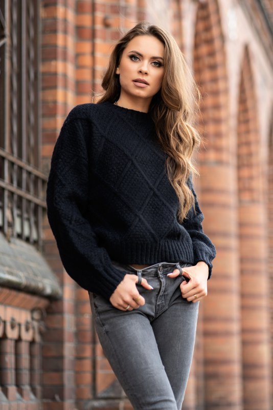 Merribel Xmasin Black Svetr