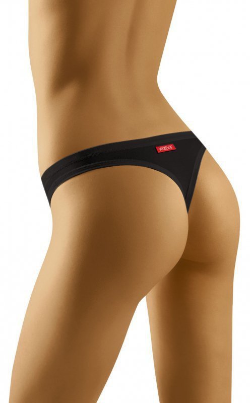 Wol-Bar Simple Soft černá Tanga