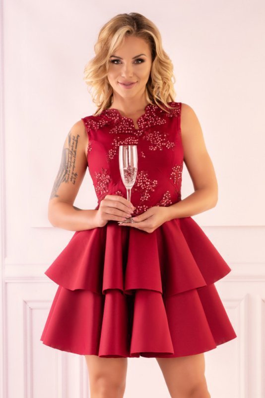 Merribel Karieela Wine Red Šaty