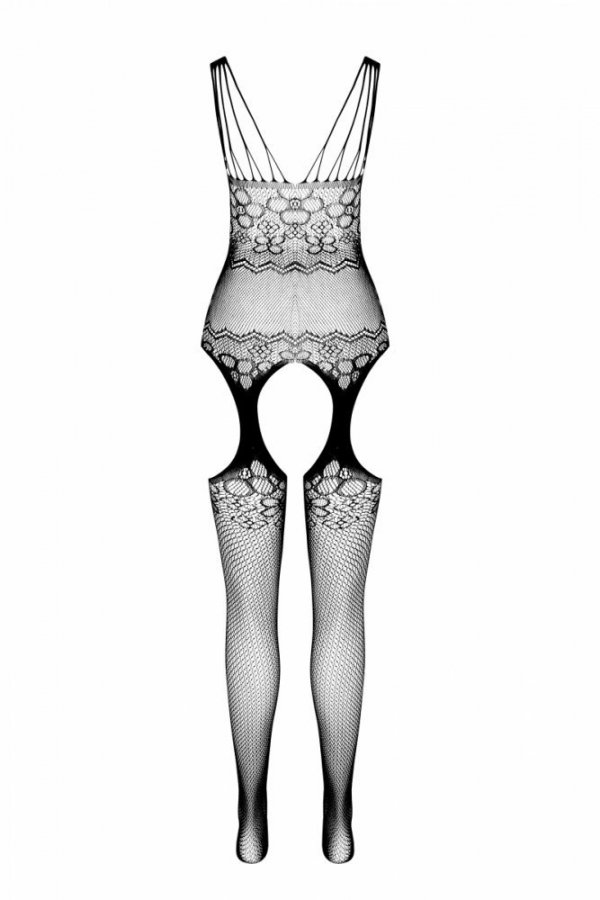 Passion Eco BS004 černý Bodystocking
