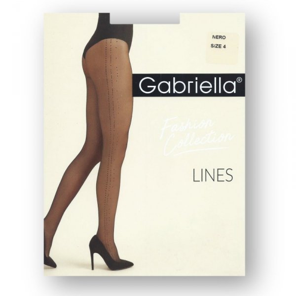 Gabriella Lines 490 nero Punčochové kalhoty