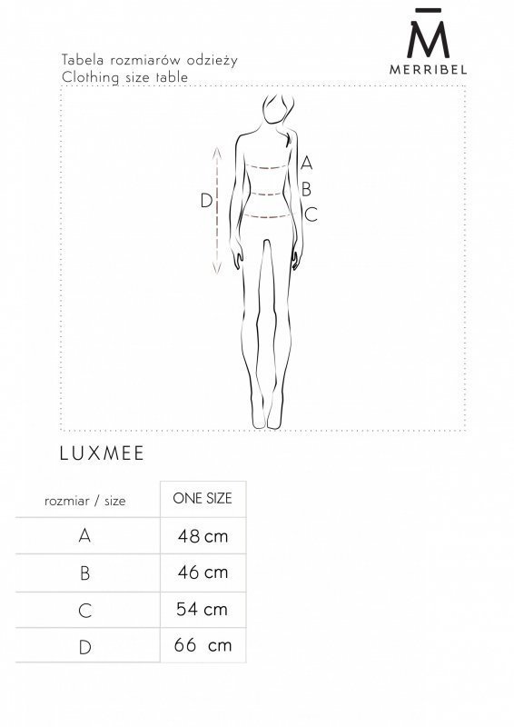 Merribel Luxmee černá Halenka