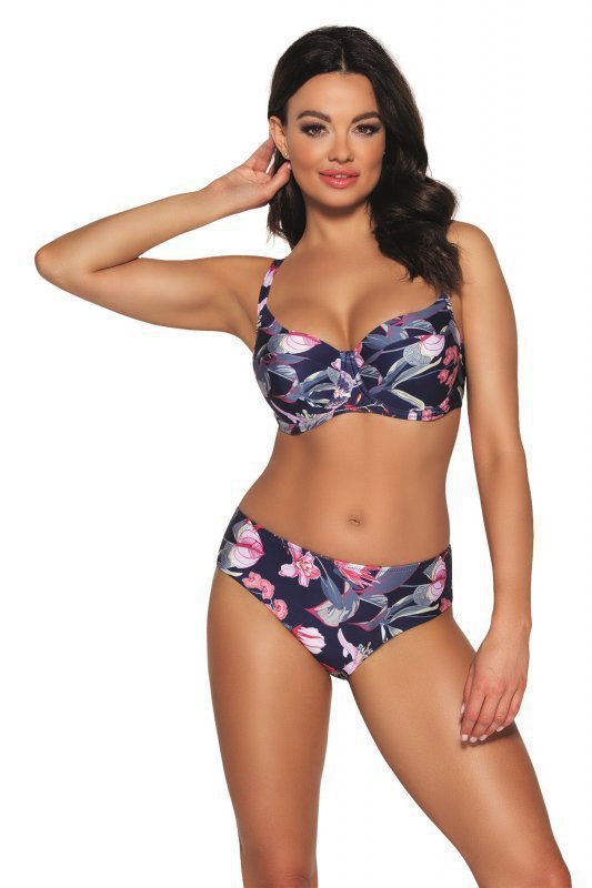 Ava sk 173 Navy flowers plus Plavková podprsenka