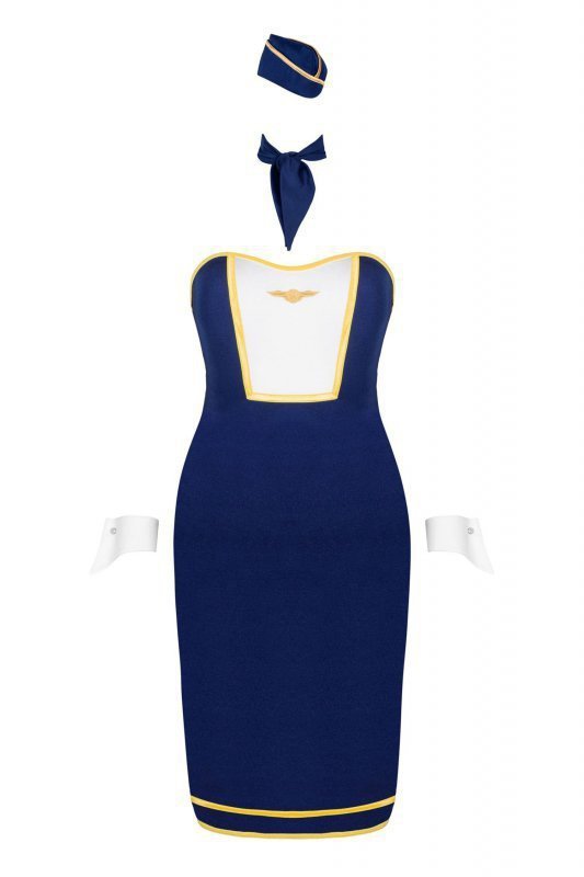Obsessive Stewardess uniform Kostým 4-dílný