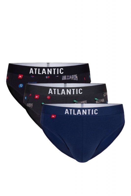 Atlantic 094/03 3-pak grf/nie/gra Pánské slipy