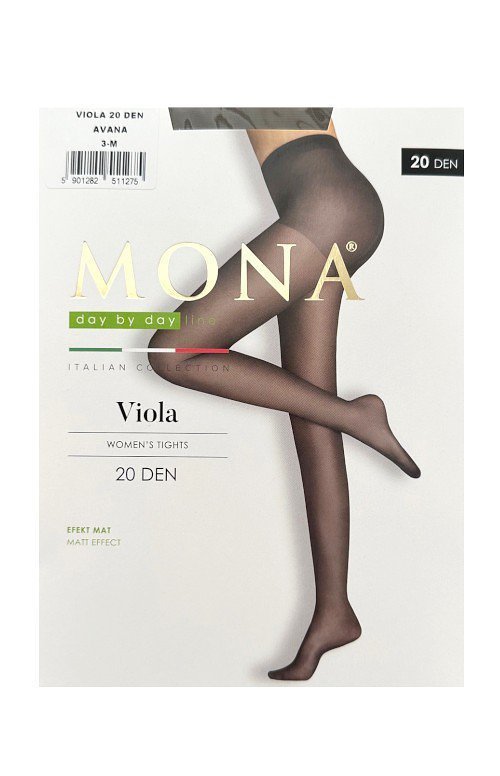 Mona Viola Matt Effect 20 den 5-XL Punčochové kalhoty