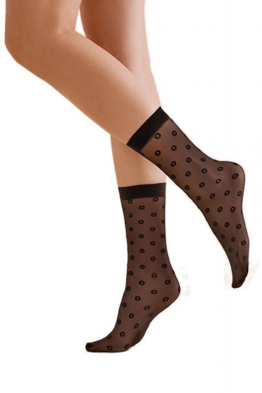 Gabriella 1195 Peri nero uni Dámské ponožky
