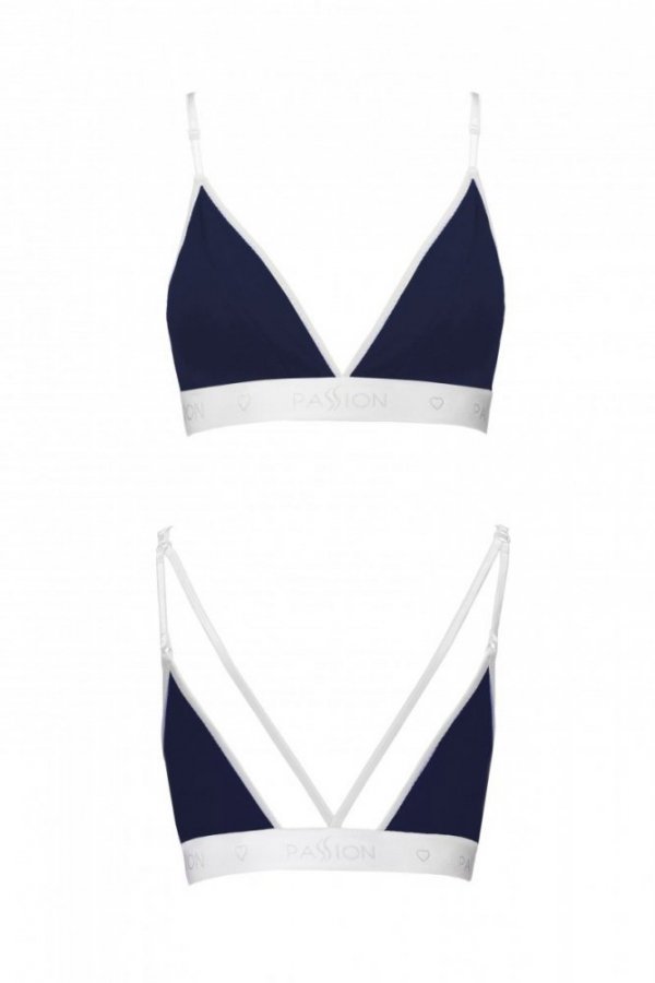 PS007 TOP navy blue biustonosz bawełniany