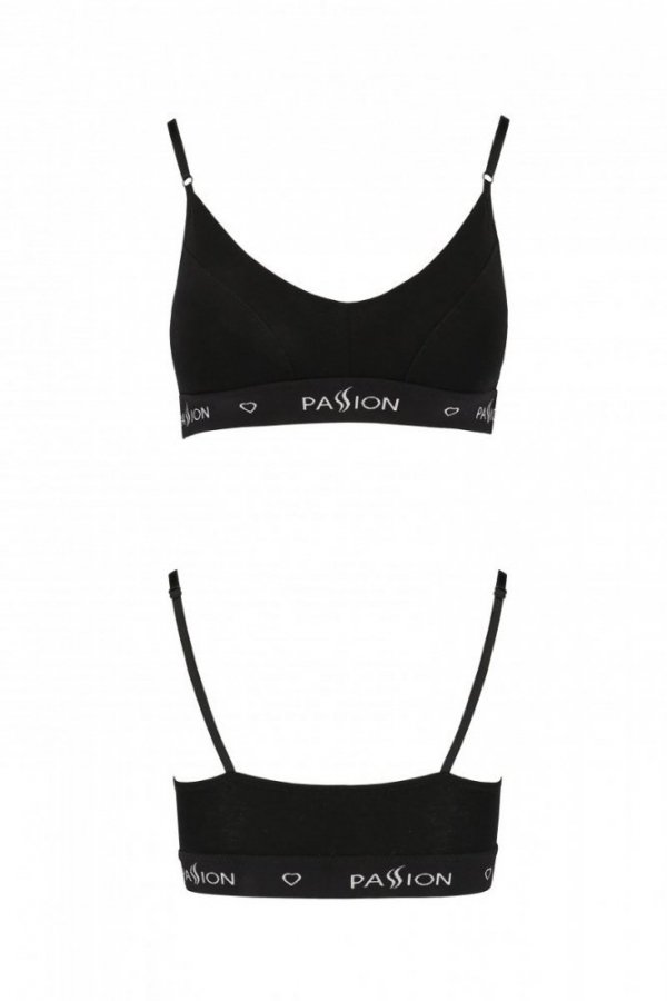 PS009 TOP black bawełniany biustonosz