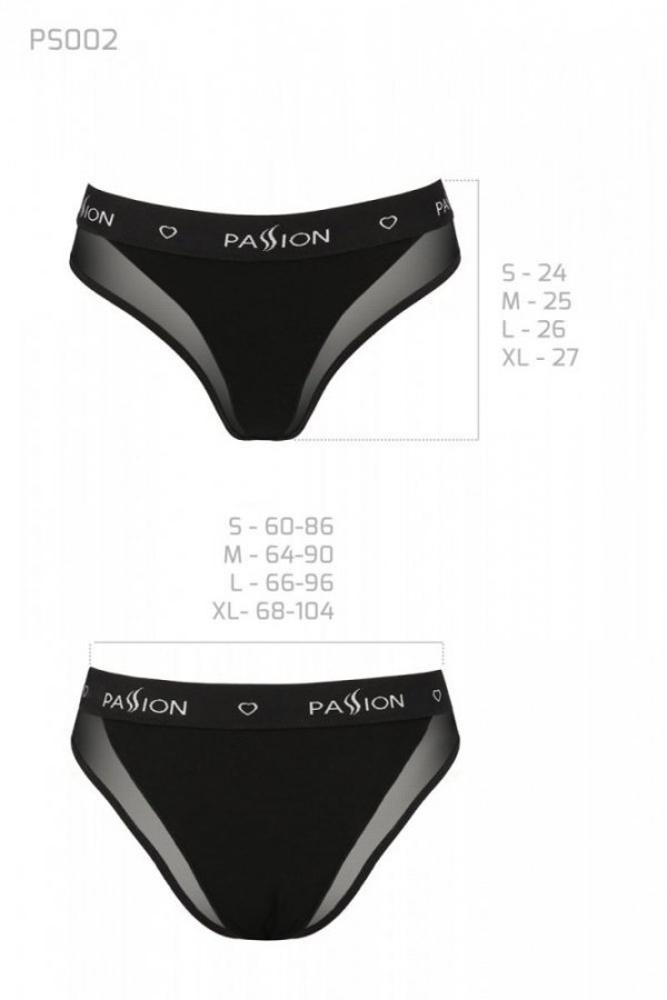 PS002 PANTIES black figi z siateczką