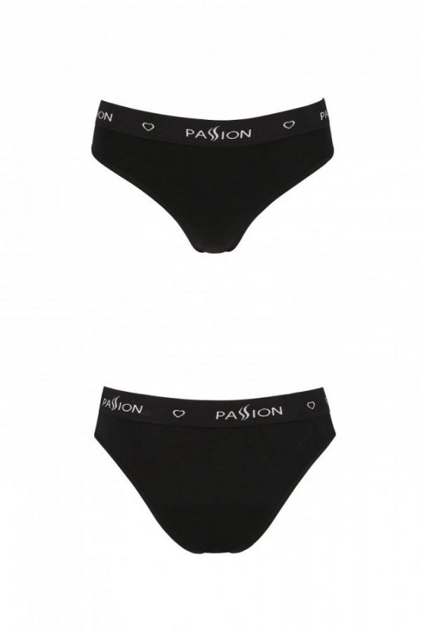 PS004 PANTIES black figi bawełniane
